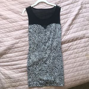 Memuse leopard print mini dress